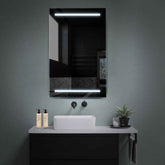 Specchio LED Verticale | Controllo tramite interruttore a muro | Luce bianca fredda - Reyze Serie Salono Modello 4